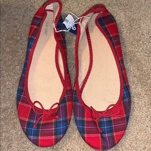 Plaid flats